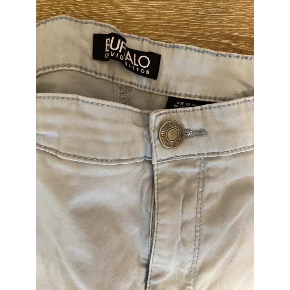 Buffalo David Bitton Daily Mid Rise Stretch Ankle Light Blue Jeans Sz 14/34 - Picture 4 of 9